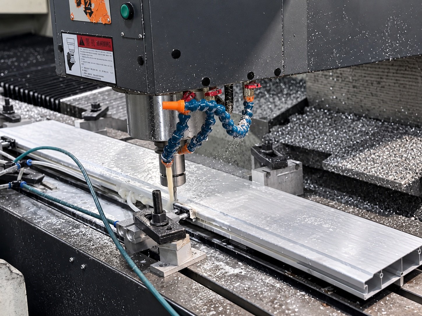 CNC machining of an aluminum component